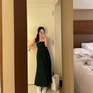 Reformation Lissa Dress Forest Color size 2